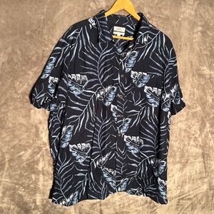 Croft & Barrow Mens shirt sleeve. Hawaiian style print. 2X Big Cut